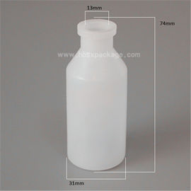 10ml 20ml PE vaccine plastic bottle with rubber stopper and flip off cap
