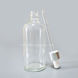 SXT-07 100ml transparent essential oil Bottles empty glass bottles with button dropper pipette