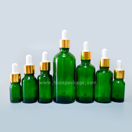 5ml-100ml Cobalt Green Aromatherapy Essential Oil Glass Container Bottle With Dropper