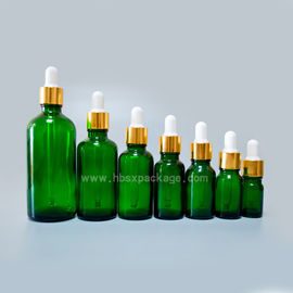 5ml-100ml Cobalt Green Aromatherapy Essential Oil Glass Container Bottle With Dropper