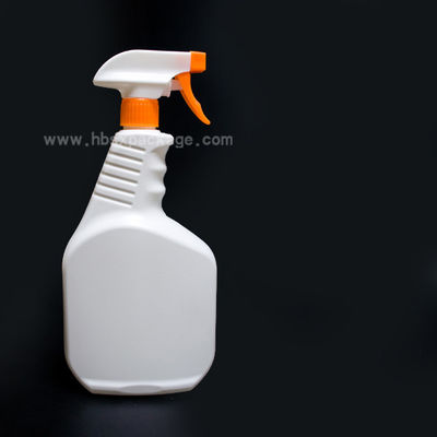 White Cleaning Spray Bottle/ 500ml HDPE Detergent Liquid Plastic Bottle with Trigger Sprayer