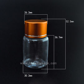 new products Wholesale High Quality clear hdpe/pet pharmacy bottle with brass lid