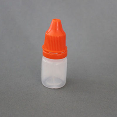 5ml HDPE transparent plastic eye dropper bottle with screw cap