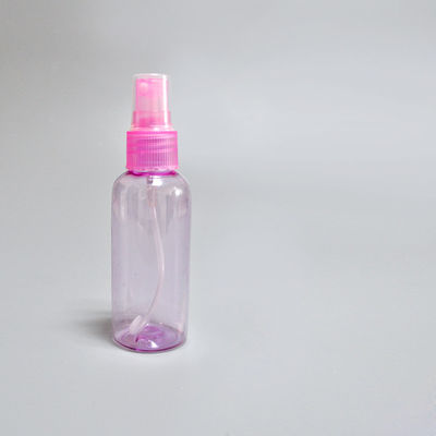 BPA free 40ml clear PET plastic oval spray bottle for cosmetics