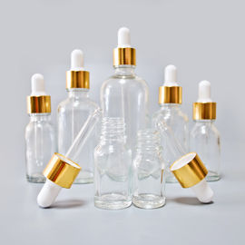 100ml clear Amber essential oil Bottles empty glass bottles with button dropper pipette