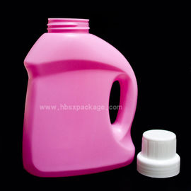 3L red HDPE Plastic Bottle for Liquid Laundry Detergent with colorful cap