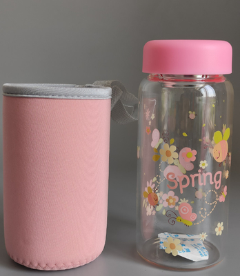 350/450ml glass water bottle/Стеклянный стакан/Чайная чашка/Портативный стакан/Школьный кубок/Водяной стакан/Стакан