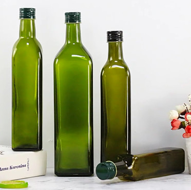 olive oil bottle/Botella de aceite esencial/Botella de perfume/Botella de vidrio/Decoración/Botella de cosméticos