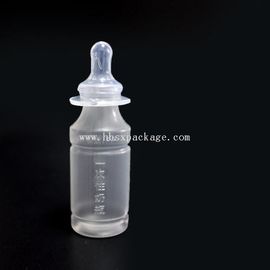 2017 newest  100ml PP Transparent  Baby feed Bottle with Silicone Nipple and various design