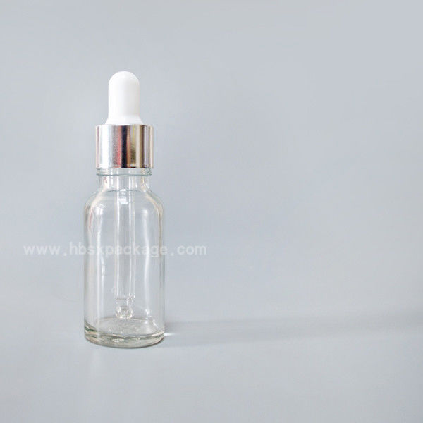 SXT-04 50ml transparent essential oil Bottles empty glass bottles with button dropper pipette